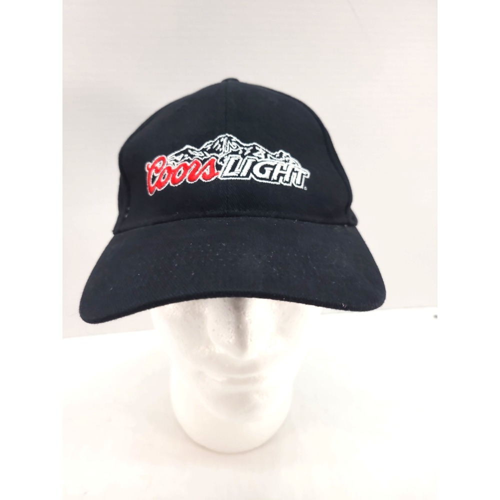 Coors Light Fitted L/XL Black  Embroidered Vintage Logo